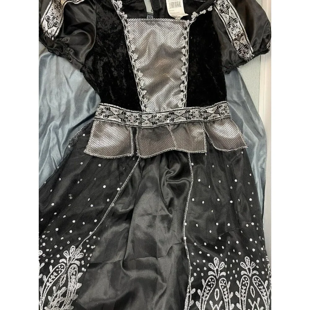 Girls' Gothic Queen Halloween Costume Dress Size Medium 10-12 Years